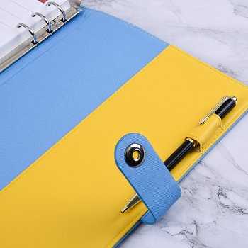 16K工商日誌-Tiffany藍綠色磁扣活頁筆記本-可訂製內頁及客製化加印LOGO_4